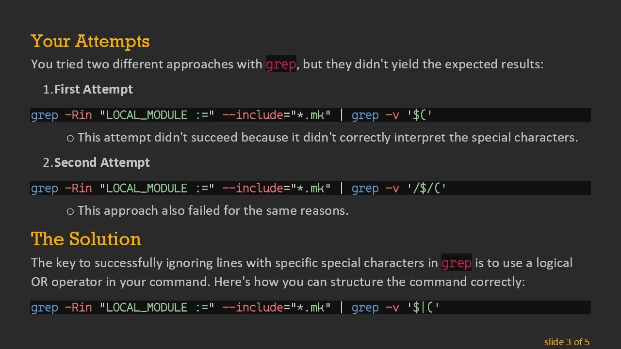 Master the grep Command: Ignoring Lines with Special Characters in Bash