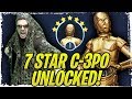 7 Star C-3PO Unlock! Chief Chirpa Zeta Necessary? Contact Protocol Legendary Event! Galaxy of Heroes