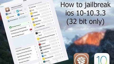 HOW TO JAILBREAK IOS 10-10.3.3!!!!! (32 bit devices only)