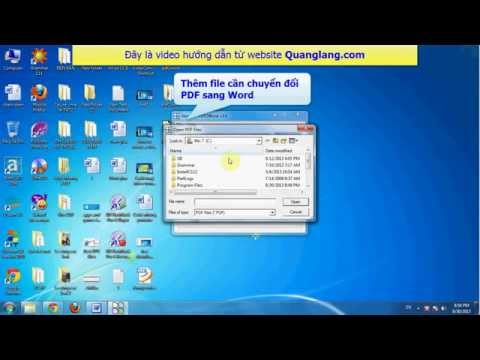 Hướng dẫn cách chuyển đổi đuôi file PDF sang file Word