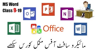 Microsoft Office Complete Course In Pashto Language | MS Word 9-19