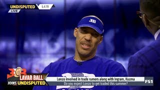 UNDISPUTED | Lavar Ball react to Lonzo involved in trade rumors along with Ingram, Kuzma