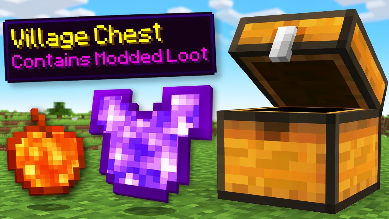 Minecraft, but Chests have Random Modded Loot...