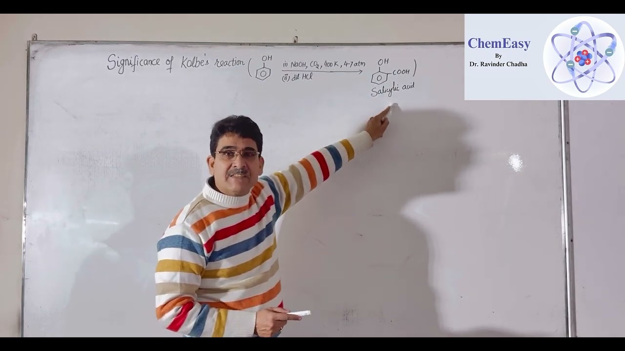 Kolbe Reaction | Organic Chemistry | Alcohol, Phenol and Ethers | Dr. Ravinder Chadha