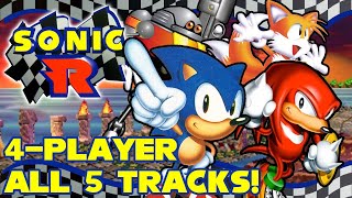 Looking So Stiff as you Run! | Sonic R - Multiplayer Races (4-Player)