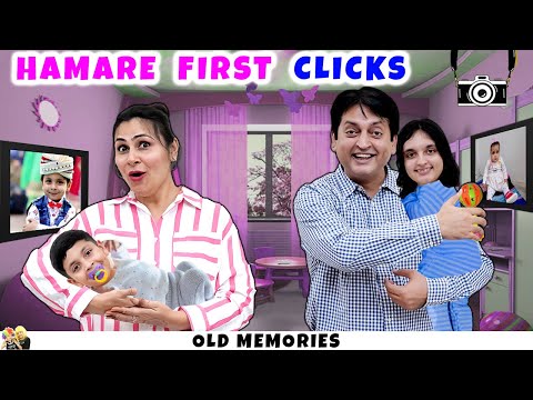 HAMARE FIRST CLICKS | Old pictures of Aayu Pihu | Reacting to our old photos | Aayu and Pihu Show
