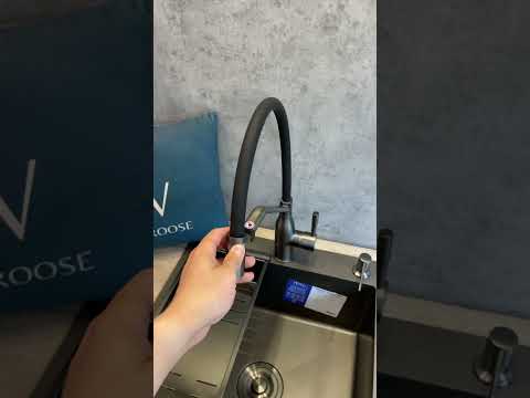 Кухонна мийка Ital 50×50 см, темно-сіра PVD, 3.0/0.8 мм + змішувач + дозатор + кошик + сифон, видео 1