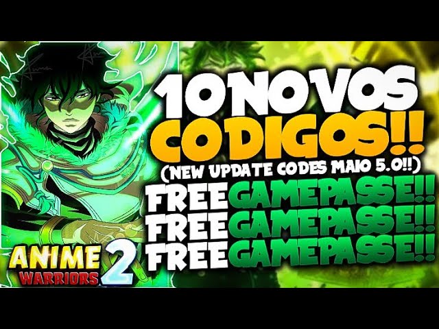 Roblox – Códigos do Anime Warriors Simulator (julho 2023