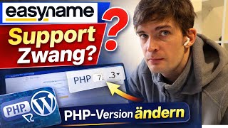Easyname verlangt Extended Support? PHP-Version richtig ändern (WordPress)