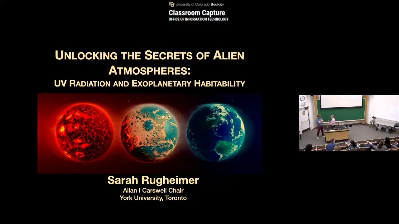 APS Colloquium - 1/22/2024 - Sarah Rugheimer - Unlocking the Secrets of Alien Atmospheres: UV...