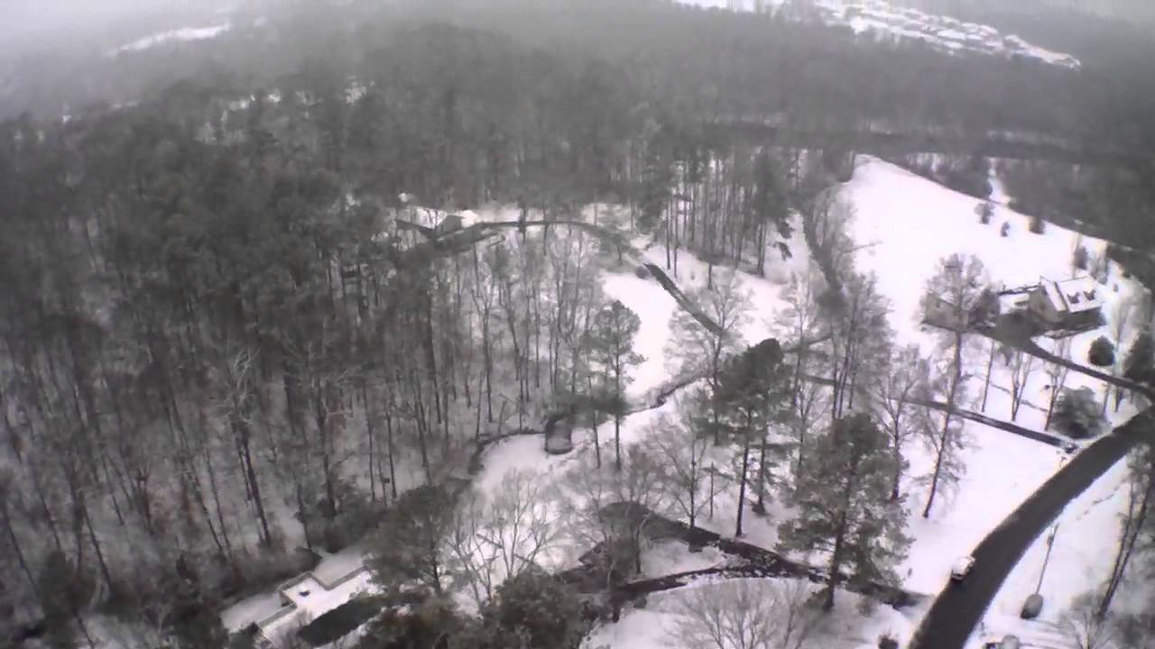 AR Drone 2.0 flight in snow