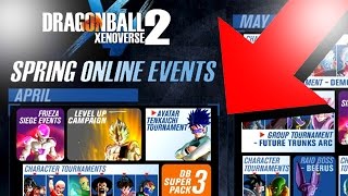 Dragon Ball Xenoverse 2 SPRING/SUMMER SCHEDULE RELEASED + RAID MISSIONS AND TOURNAMENTS ANNOUNCED