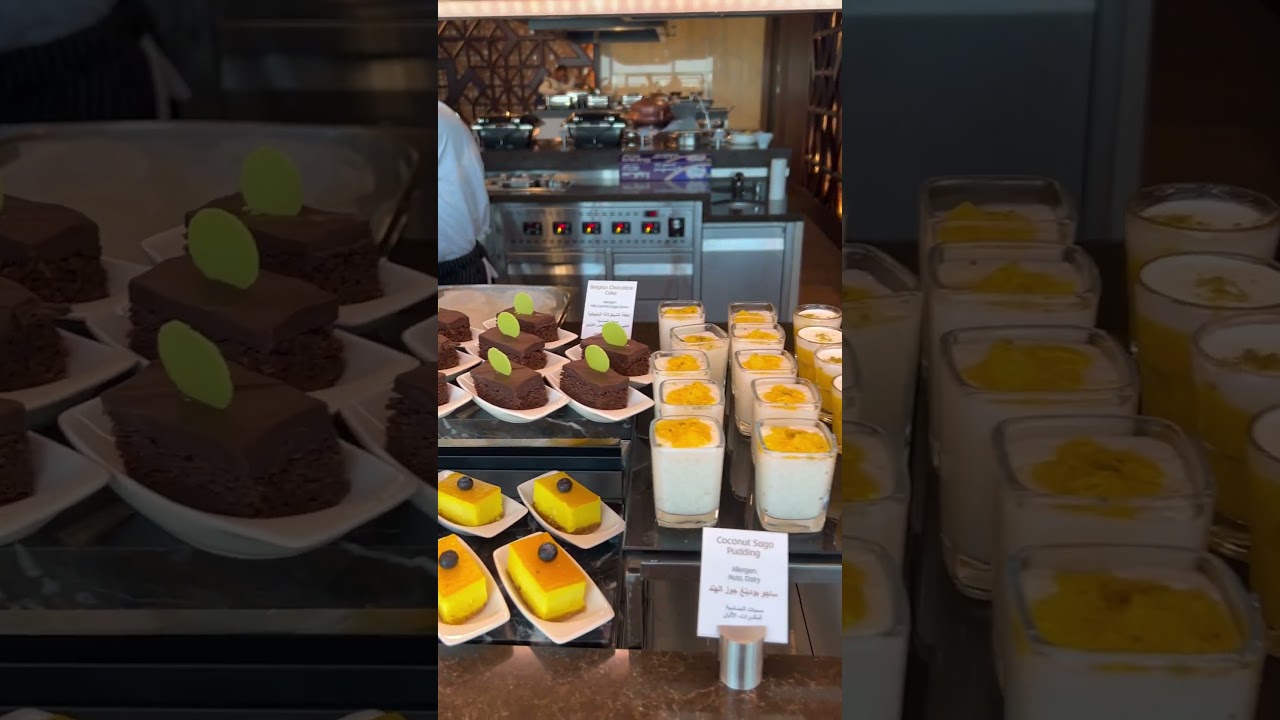 Food in Etihad Abu Dhabi Business Lounge 