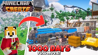1000 days FULL MOVIE | Minecraft Create Mod (Day 1000  2000)