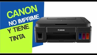 Mi Impresora No Imprime Y Tiene Tienta  Solucin En Impresoras Canon  G2100 G3100 Y Muchas Ms