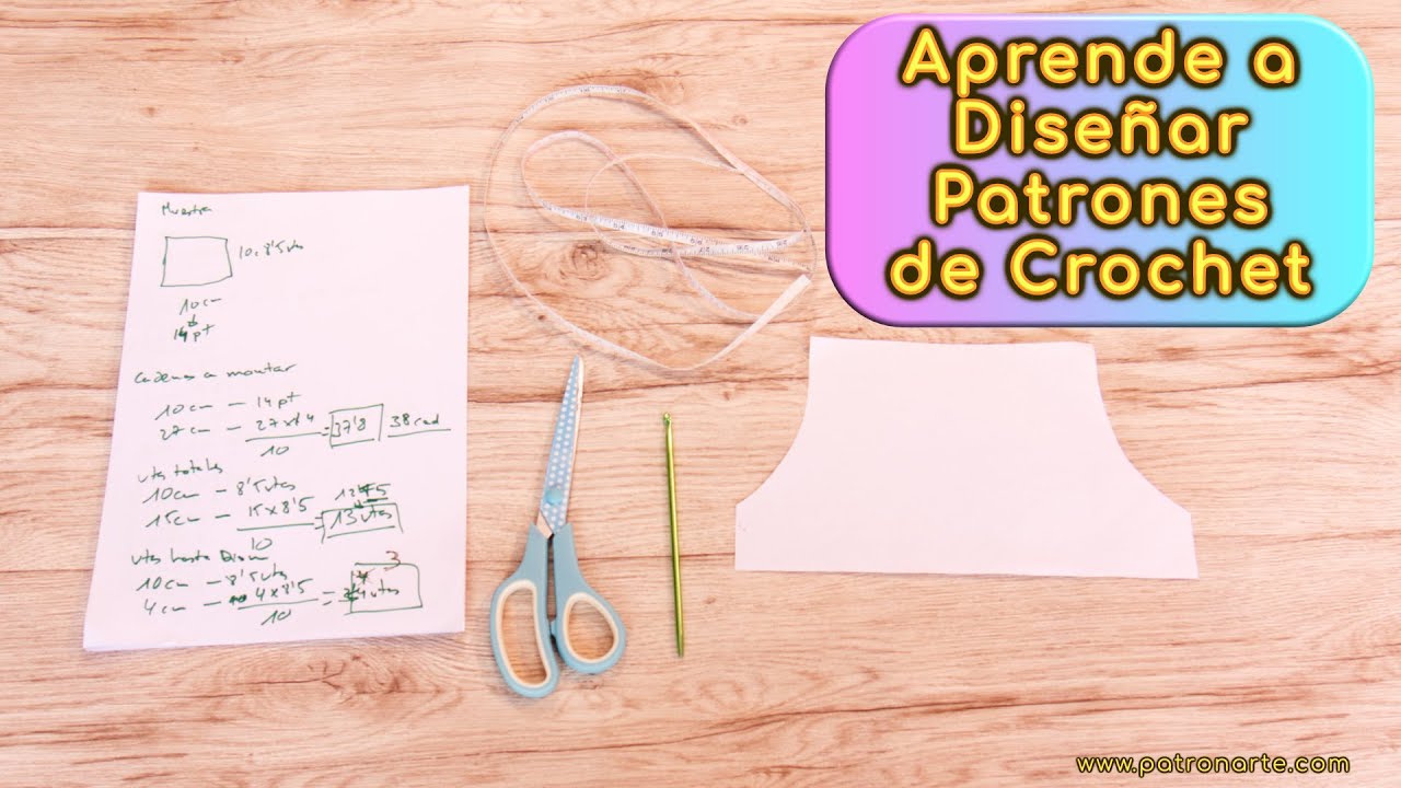 Cómo Diseñar Tu Propio Patrón De Crochet Paso a Paso 1: Accesorio Fácil Para Customizar Sudadera