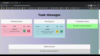 Task Manager Web Application By Me screenshot 2