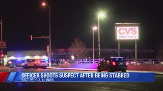 Peoria officer stabbed, suspect shot and killed