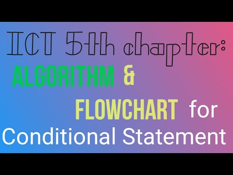 ICT-5th Chapter. Algorithm & Flowchart: Conditional Control Statement ...