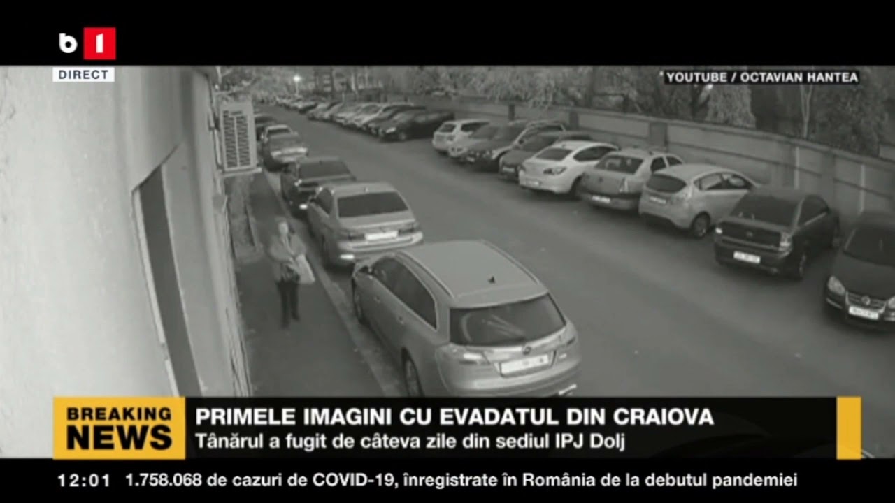 PRIMELE IMAGINI CU EVADATUL DIN CRAIOVA_Stiri B1_20 nov 2021
