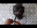 How To Braid Natural Hair | TEACHING MY HUSBAND