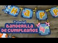 Tutorial Banderilla de Cumpleaños, Blue Dog, Decoración de Fiestas,  Cricut- JohanaCaudiGs