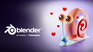 Creating Gary From SpongeBob in Blender 4.2 I A Step-by-Step Timelapse