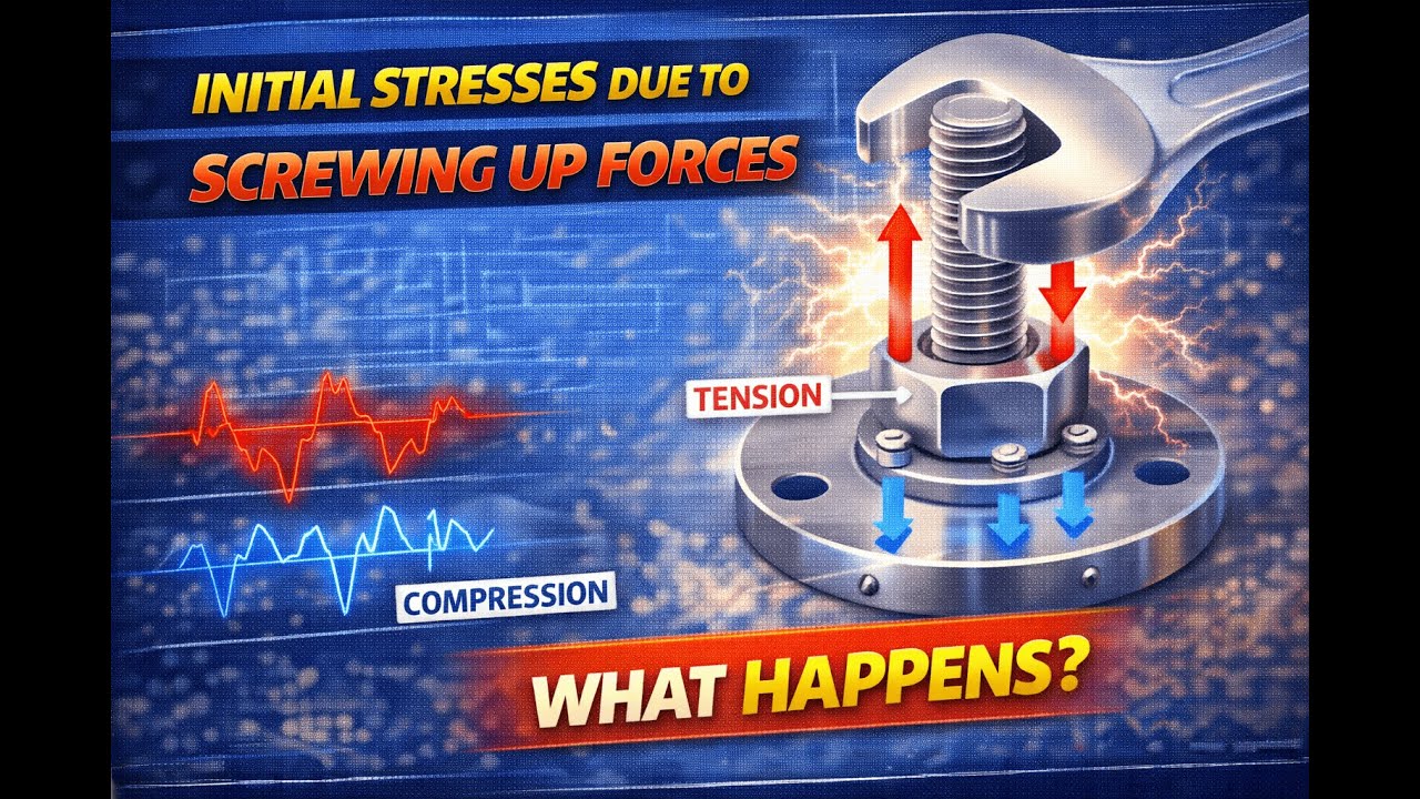 Initial Stresses Due to Screwing Up Forces | Machine Design | Screwed Joints