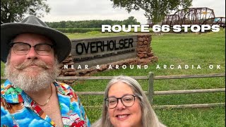 Route 66 Stops in Oklahoma | Lake Overholser Bridge | Pops 66 |  Round Barn | Gas Station Ruins