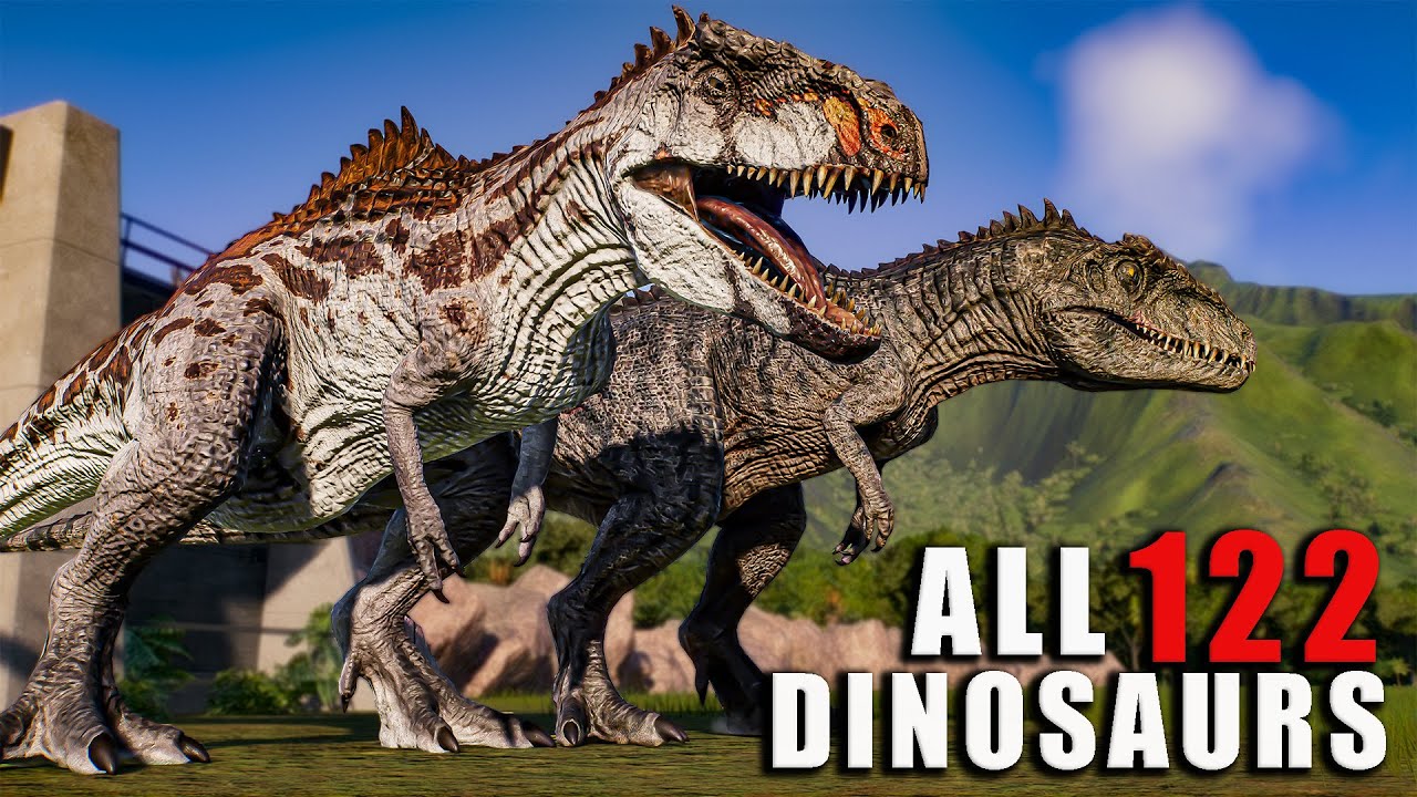 Releasing All 122 Dinosaurs in Jurassic World Evolution 2 🦖 Dinosaurs, Marine Reptiles & Pterosaurs