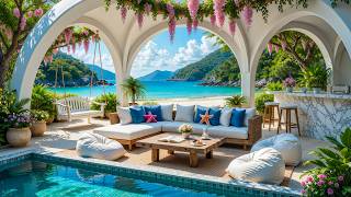 Soft Morning Jazz 🌴 Luxury Beach Terrace for Happy Focus & Peaceful Vibes screenshot 5