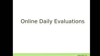 Online Daily Evaluations demo screenshot 5