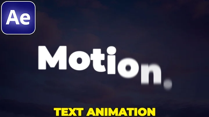 Smooth Text Animation in After Effects