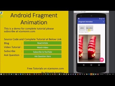 Android Animate Fragment Using Custom Animation
