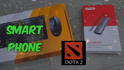 Dota 2 sa mobile phone with keyboard and mouse😜