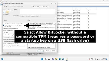 Enable BitLocker on Windows 11 without a TPM chip