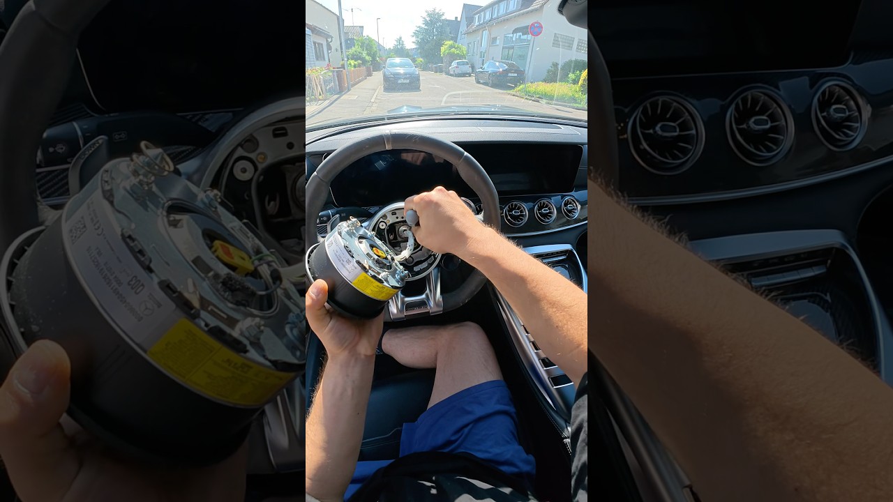 Werd niemals selbständig!!!🤬 #mercedes #lenkrad #handwerk #auto #tuning