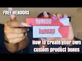 Custom Lipgloss Boxes ✨FREE✨ Vendors