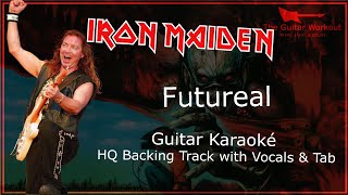 Iron Maiden  Futureal hq Backing Track With Vocals U0026 Tab  Guitar Karaoke