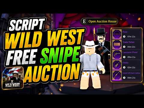 [🏆NEW] SNIPE AUCTION WILD - WEST SCRIPT // AUTO MINE // 2026