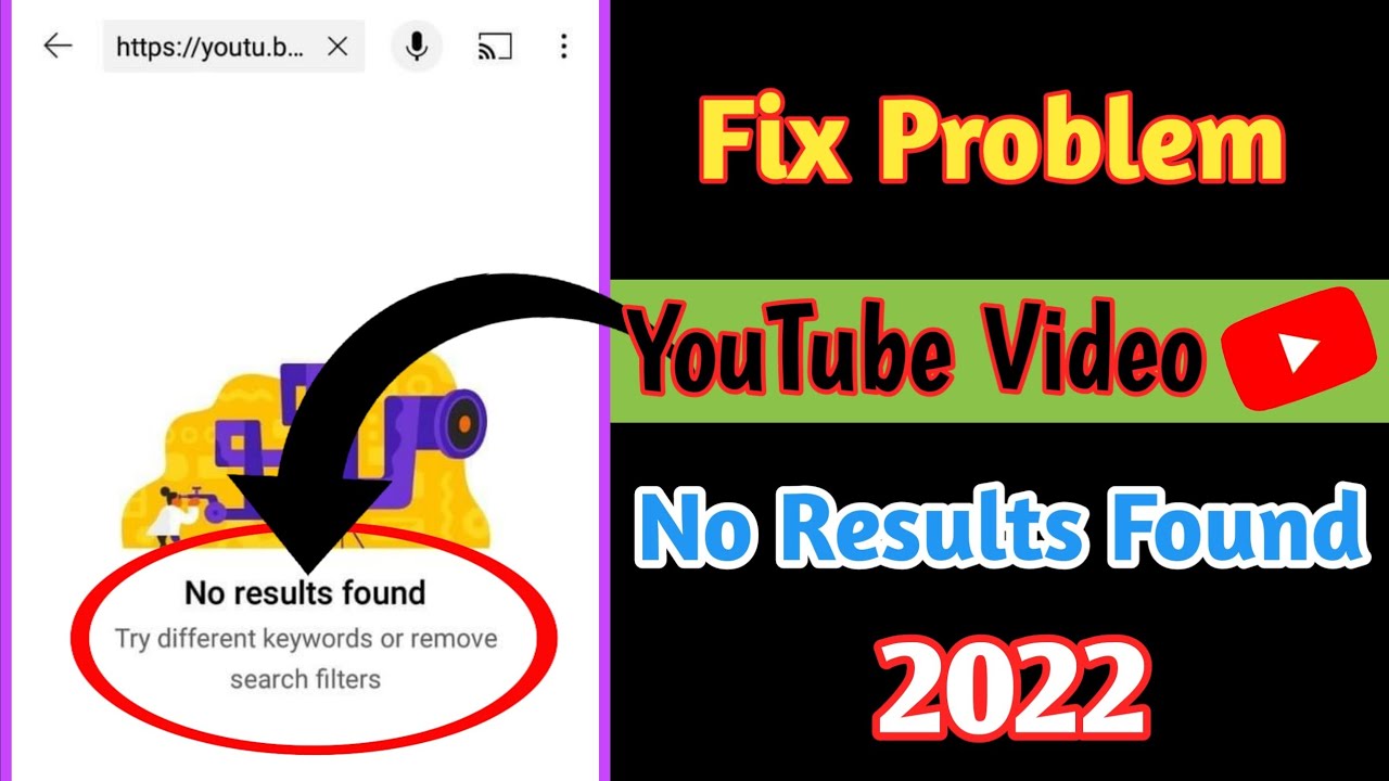 No Results Found YouTube Video Problem I How To Fix YouTube Search