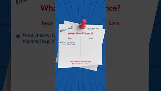 bear or bare? | Tricky Quickies 78 #grammar #english #shorts Profile