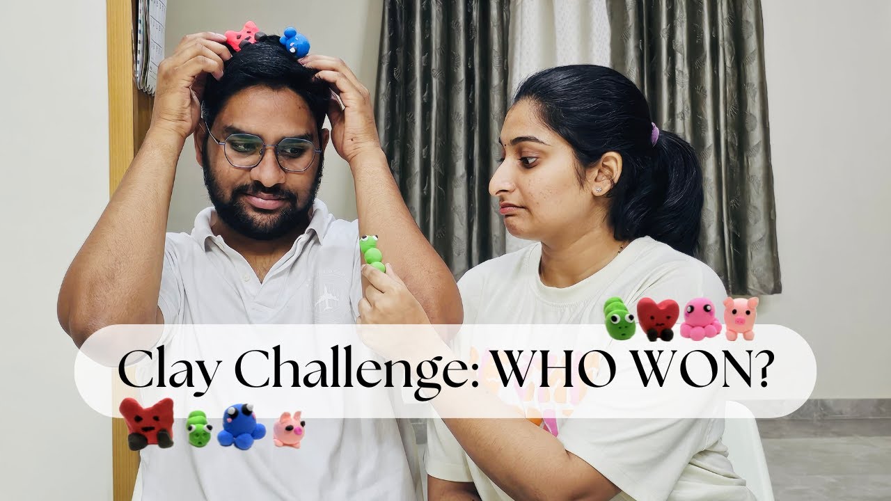 Clay Challenge Gone HILARIOUS!😂🙈| SINDHU vs BABLU | sindhubablu | sindhupolina | Couple Challenge