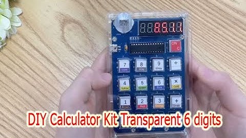 DIY Calculator Kit Transparent 6 digits