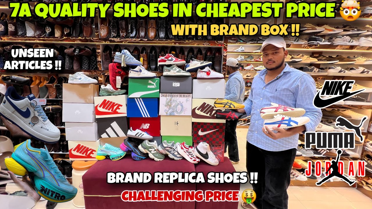 Cheapest 7A Quality Shoes In Mumbai | First Copy Branded Shoes Market | 9A Quality Shoes Shop
