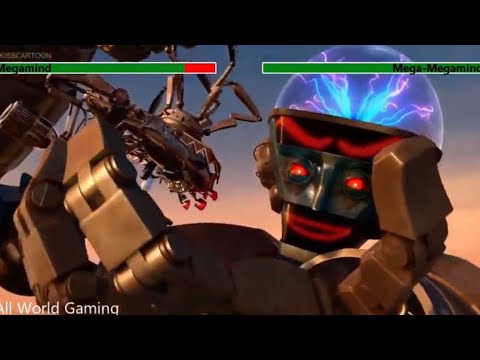 Megamind vs. Mega-Megamind With Healthbars