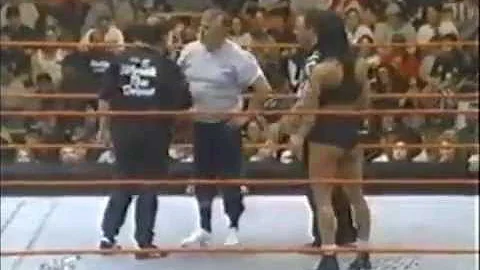 WWF Raw Chyna vs Pat Patterson and Gerald Brisco