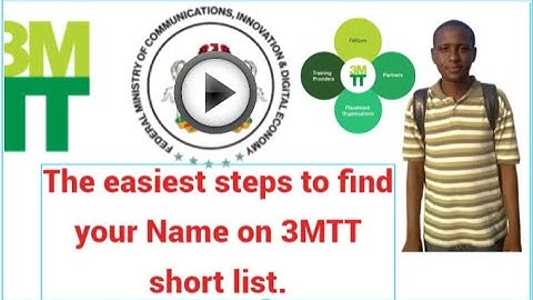3MTT SHORT LIST |   the easiest steps to find your Name on 3MTT short list