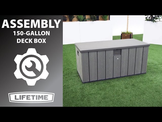 Lifetime Outdoor Storage Deck Box (150 Gallon)