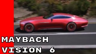 Mercedes Maybach Vision 6 Coupe Concept Driving Footage